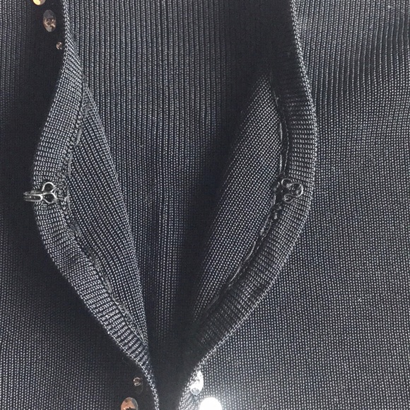 Juniors black sequined shrug size M - Picture 3 of 6